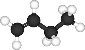 A molecular model of butylene
